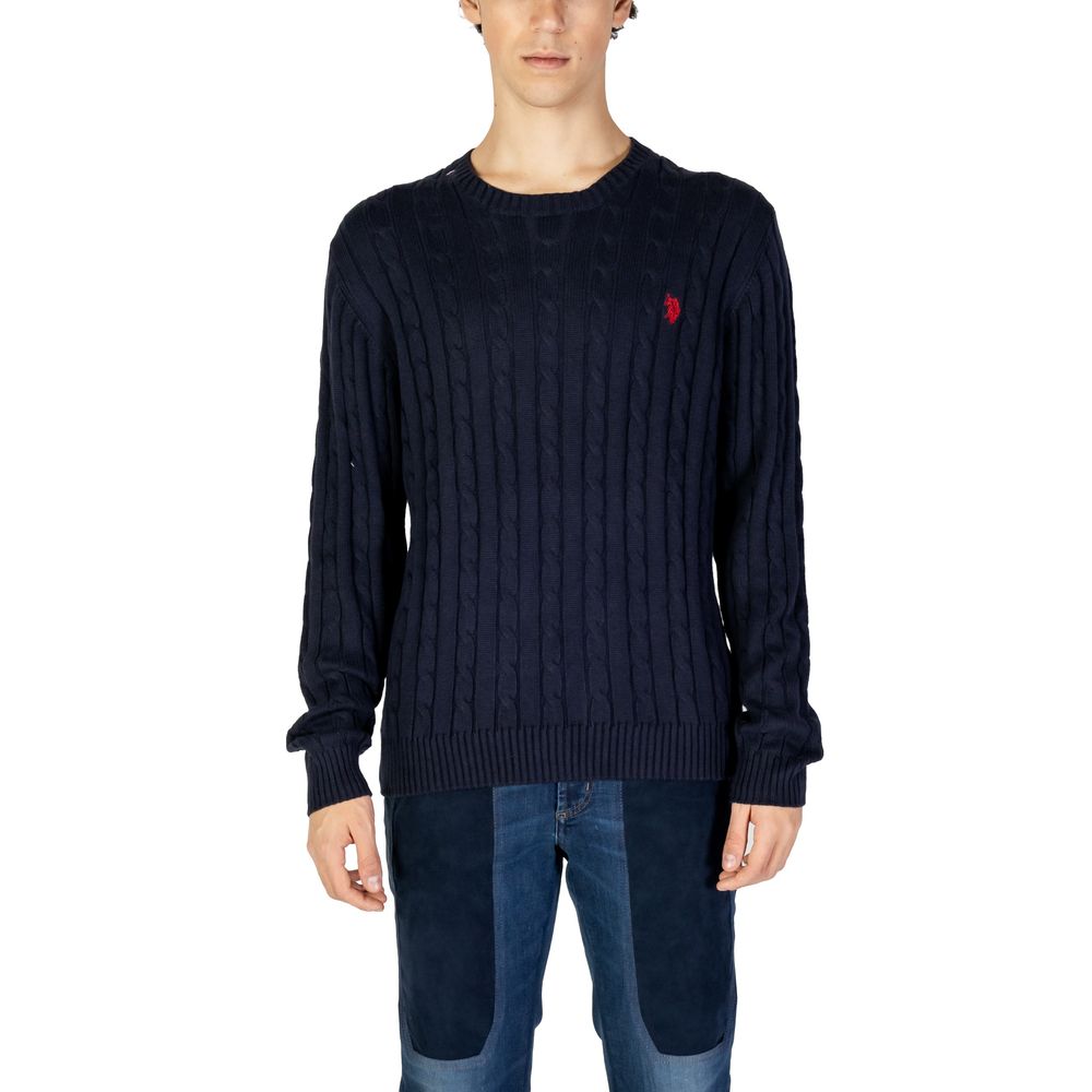 Maglione in cotone blu