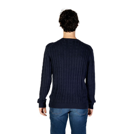 Maglione in cotone blu