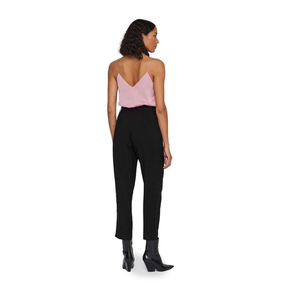 Schwarze Viskose-Jeans und -Hose