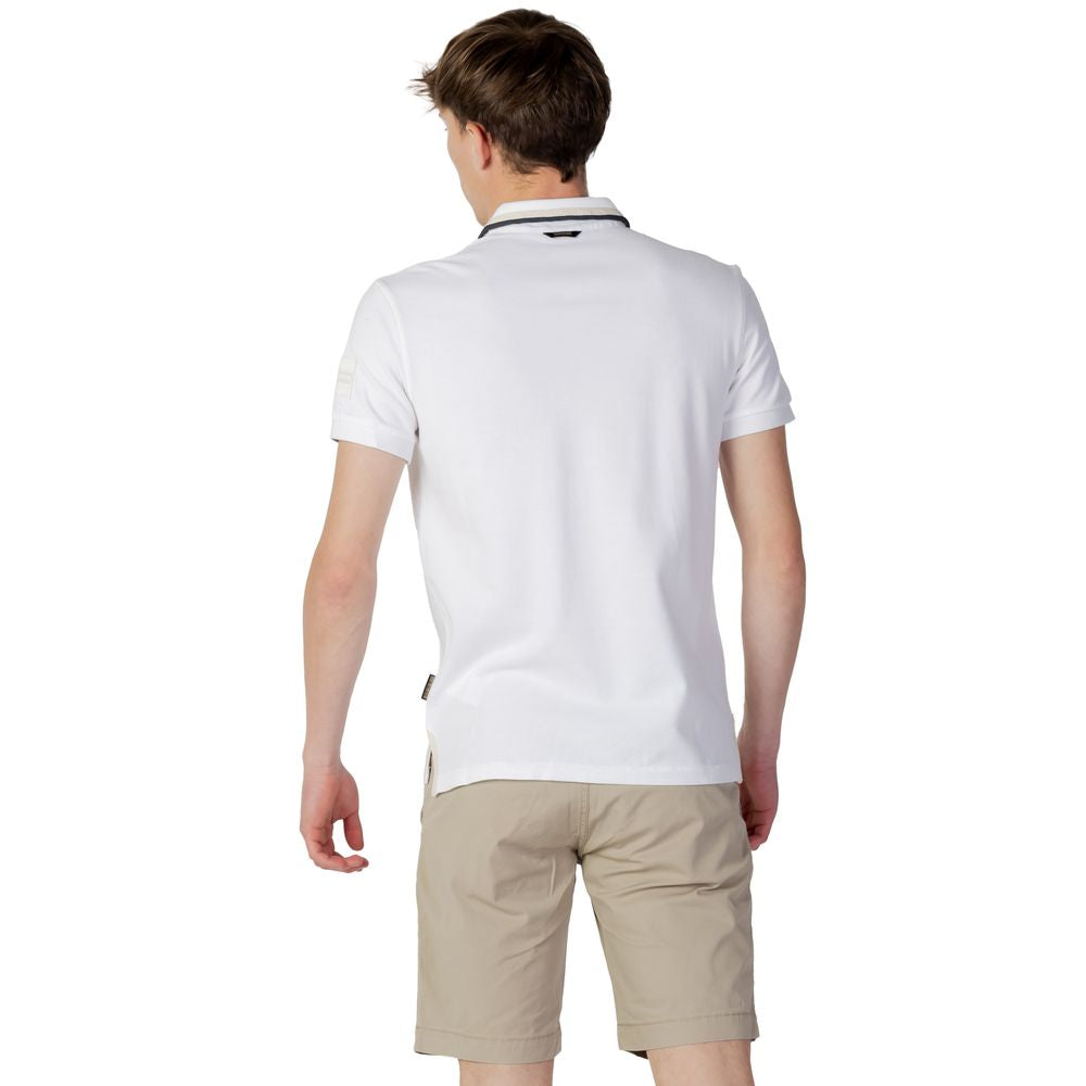 Polo in cotone bianco