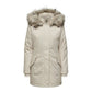 Beige Polyester Jackets & Coat