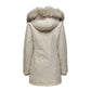 Beige Polyester Jackets & Coat