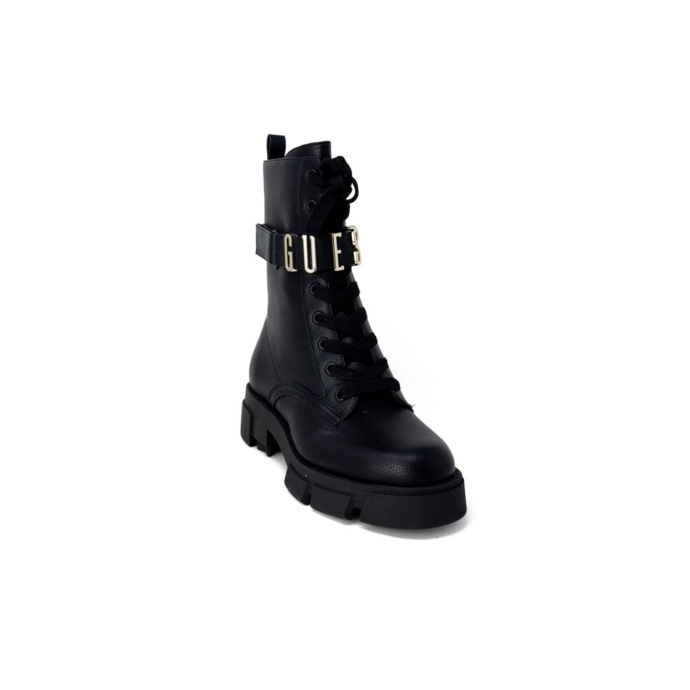 Black Leather Leather Boot