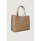 Borsa a mano in polietilene beige