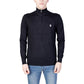 Schwarzer Baumwollpullover