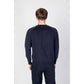 Blauer Baumwollpullover