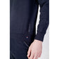 Blauer Baumwollpullover