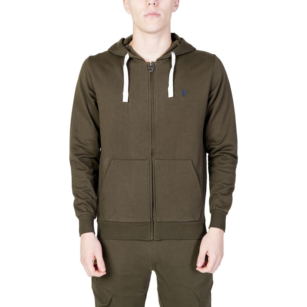 Grüner Baumwollpullover