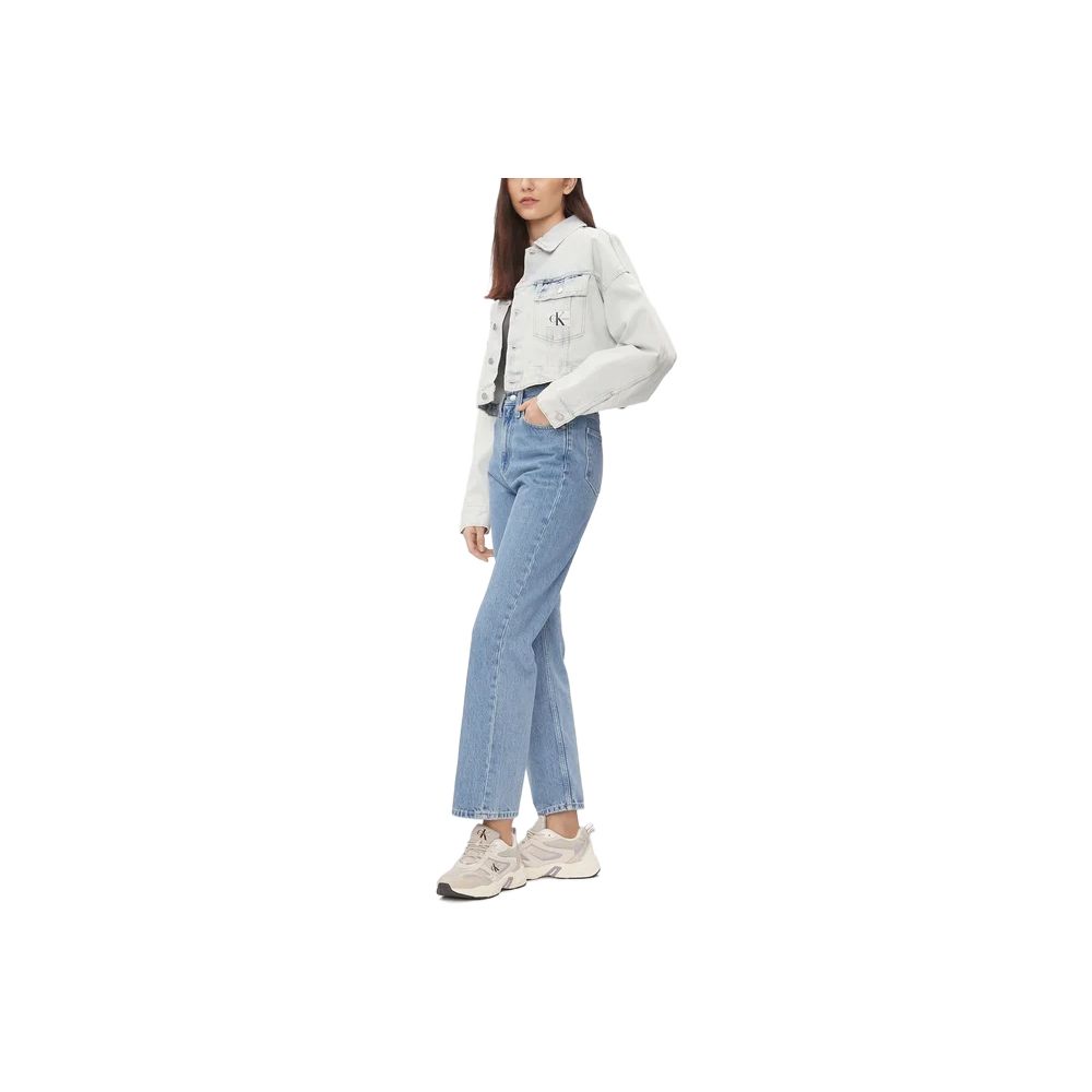 Hellblaue Jeans und Hose aus Baumwolle