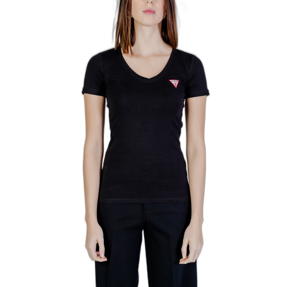 Top e T-shirt in cotone nero