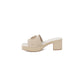 Beige Suede Leather Sandal