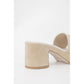 Beige Suede Leather Sandal