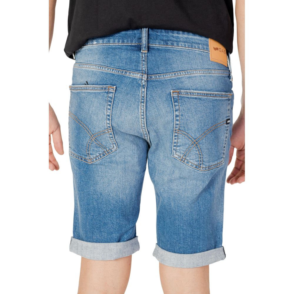 Blaue Baumwollshorts