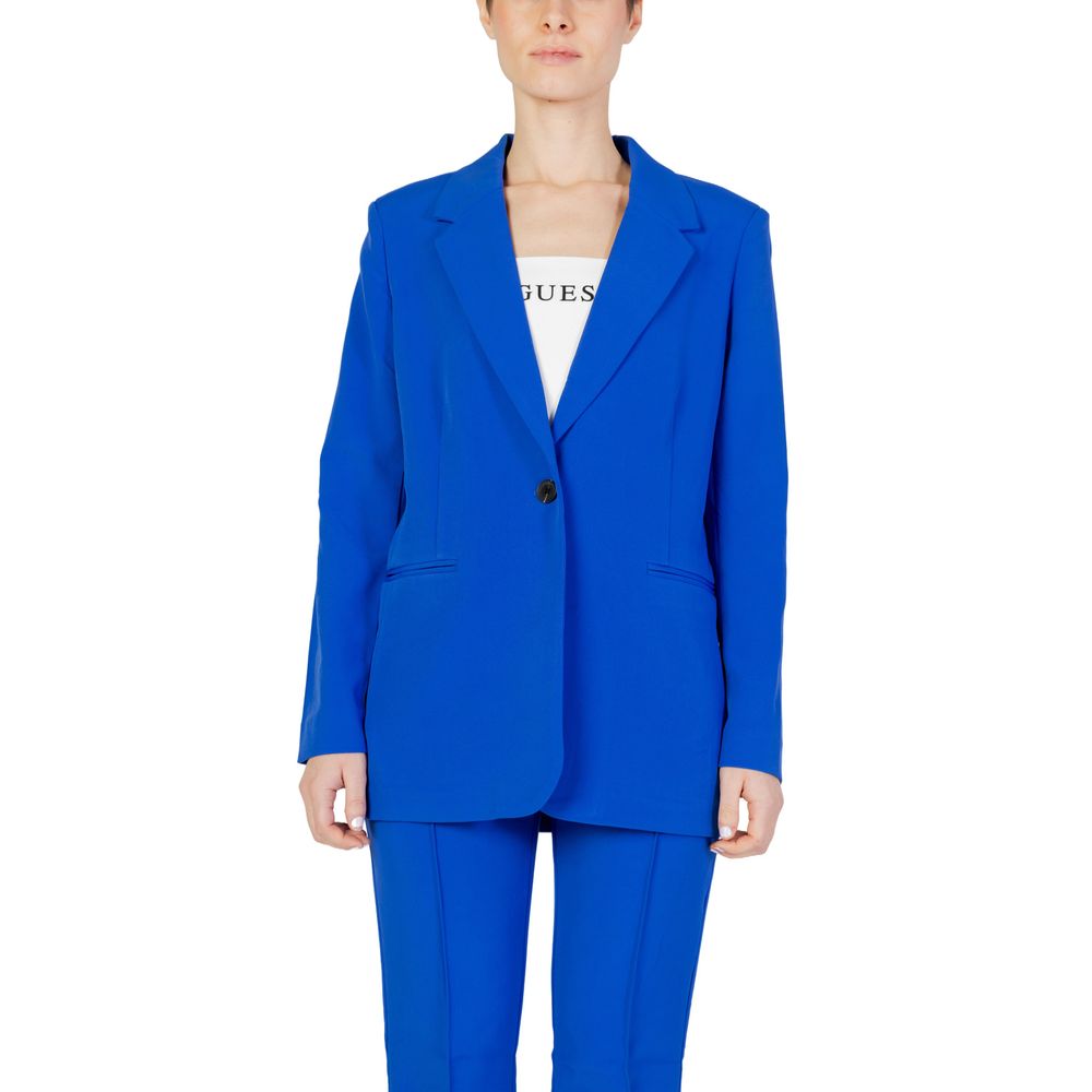 Blue Polyester Polyester Suits & Blazer