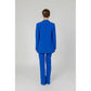 Blue Polyester Polyester Suits & Blazer