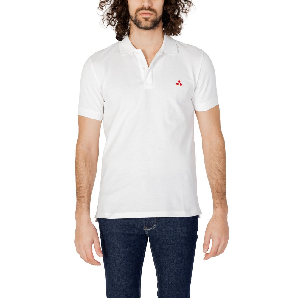 White Cotton Polo Shirt