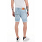 Blaue Baumwollshorts