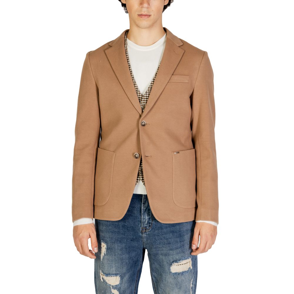 Blazer in cotone beige