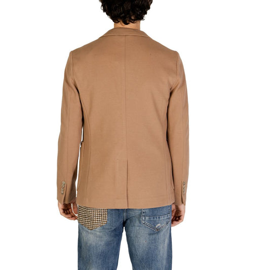 Blazer in cotone beige