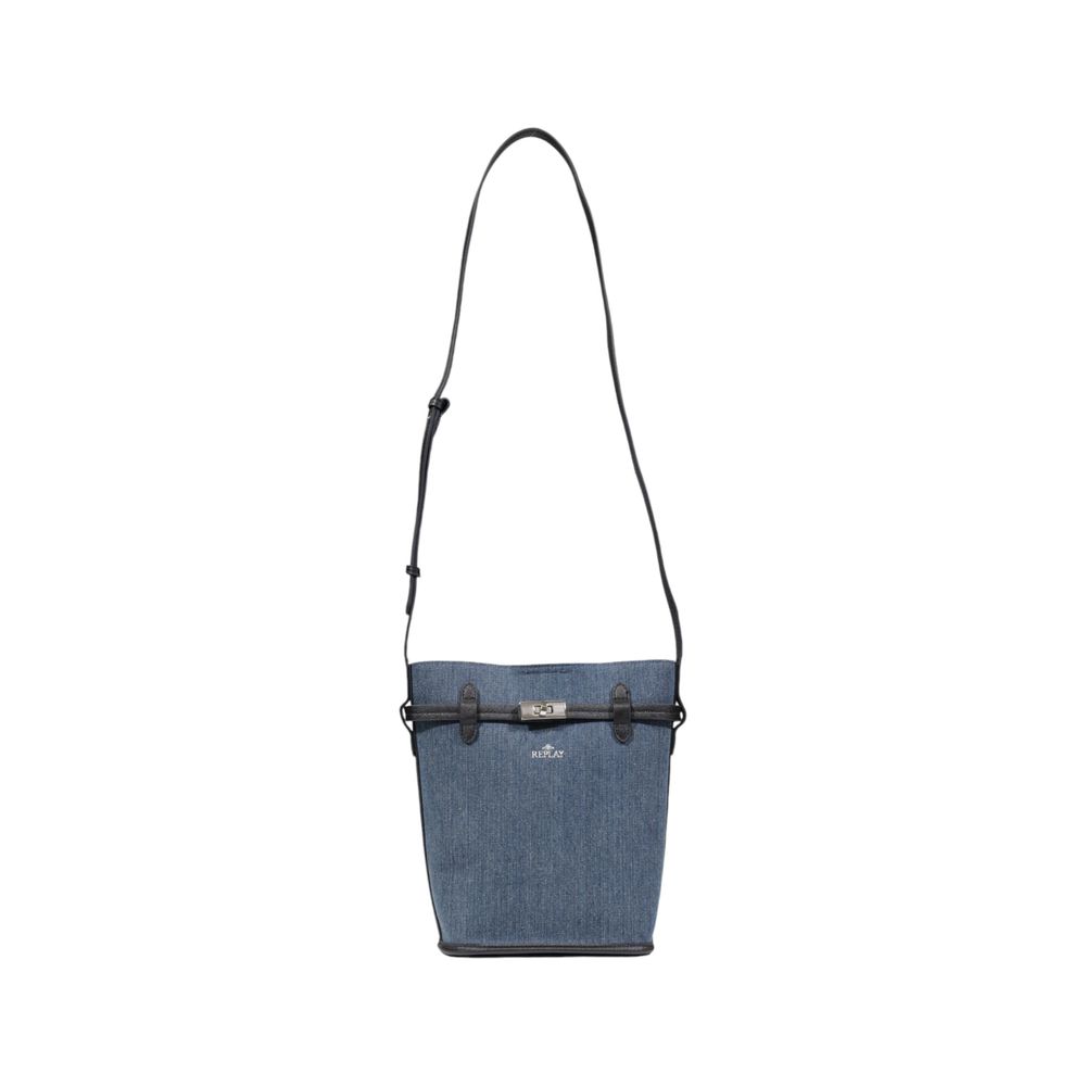 Borsa in cotone blu