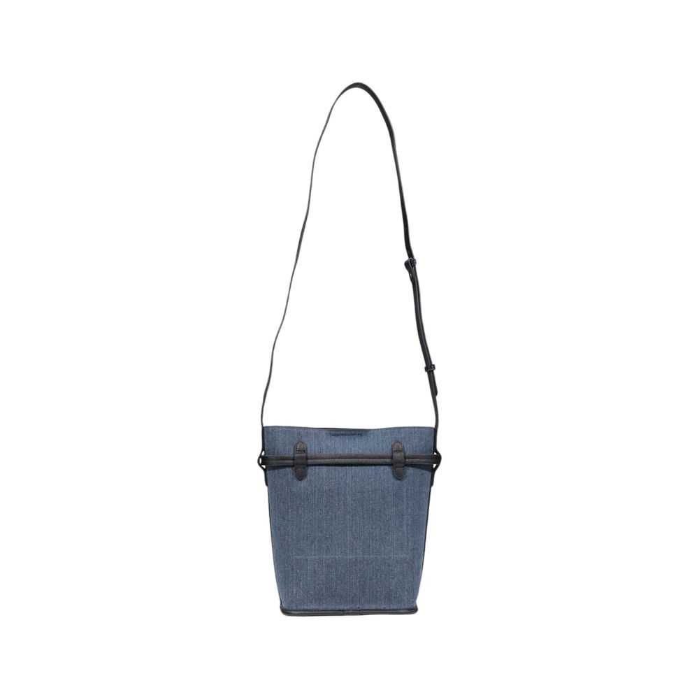 Blaue Baumwollhandtasche