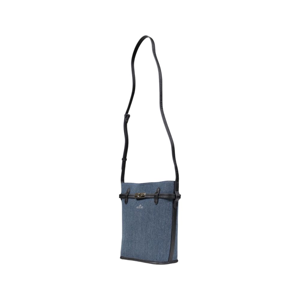 Borsa in cotone blu