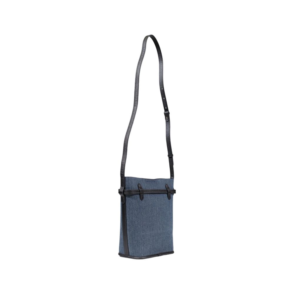 Blaue Baumwollhandtasche