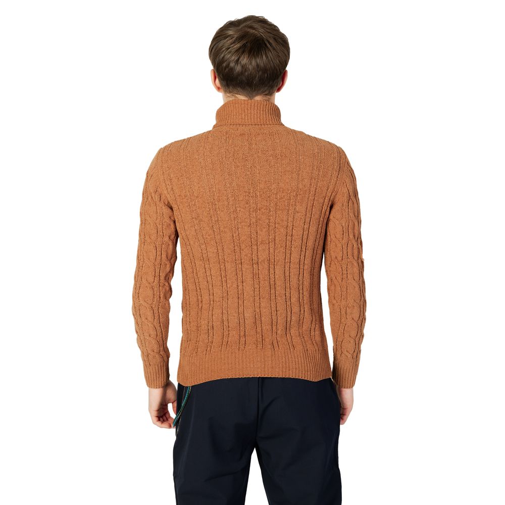 Maglione in materiale sintetico marrone