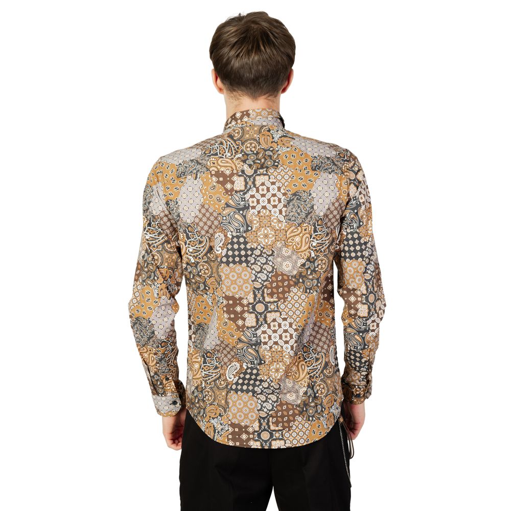 Camicia in cotone beige