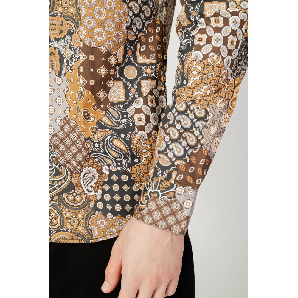 Camicia in cotone beige