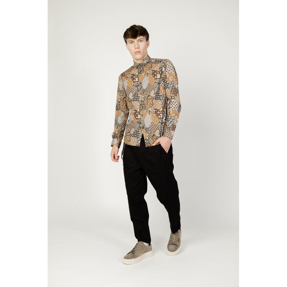 Camicia in cotone beige