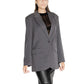 Gray Polyester Polyester Suits & Blazer