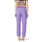 Purple Polyester Jeans & Pant