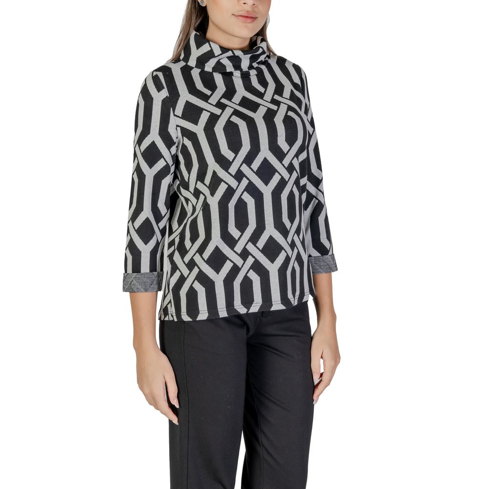 Maglione in poliestere nero