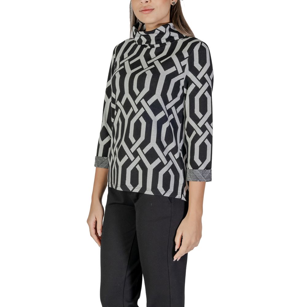 Maglione in poliestere nero