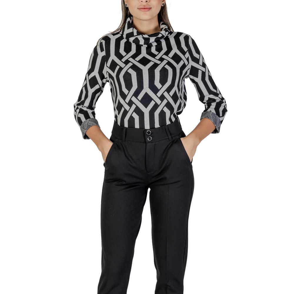 Maglione in poliestere nero