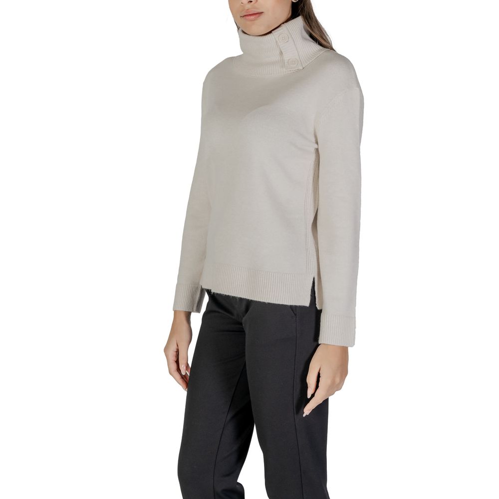 Maglione in viscosa panna