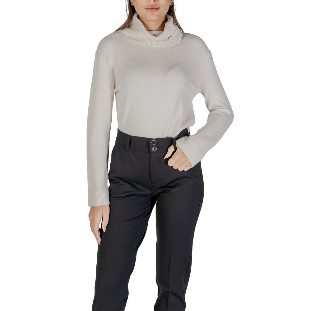 Maglione in viscosa panna