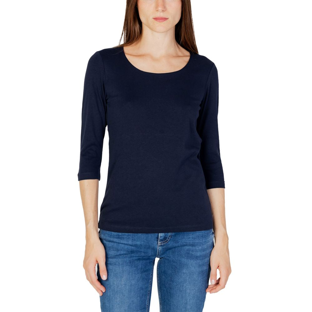 Top e T-shirt in cotone blu