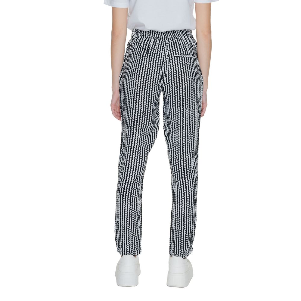 Schwarze Viskose-Jeans und -Hose