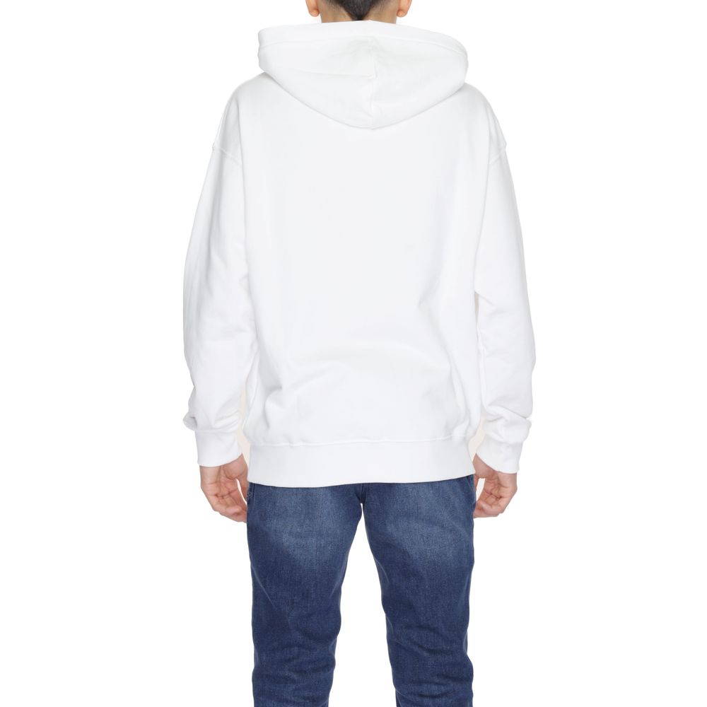 Weißer Baumwollpullover
