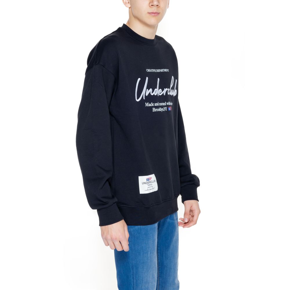Schwarzer Baumwollpullover
