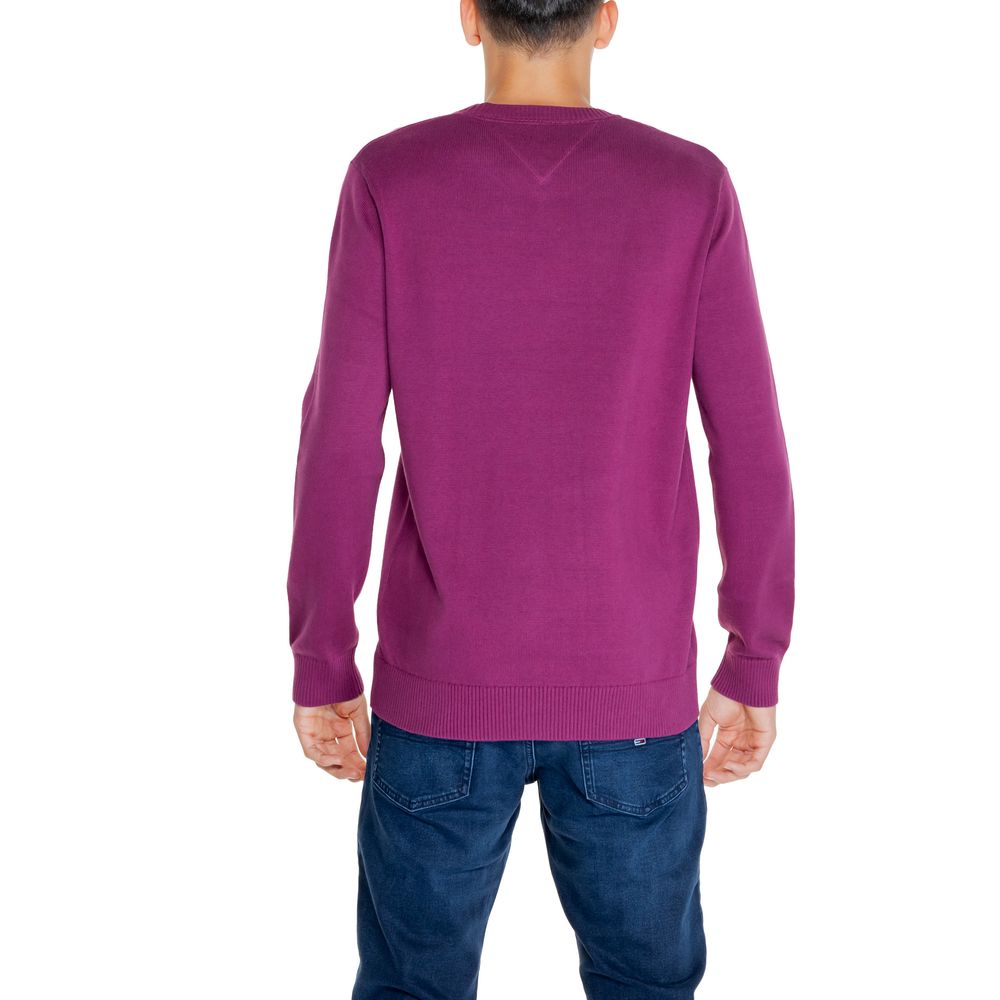Lila Baumwollpullover