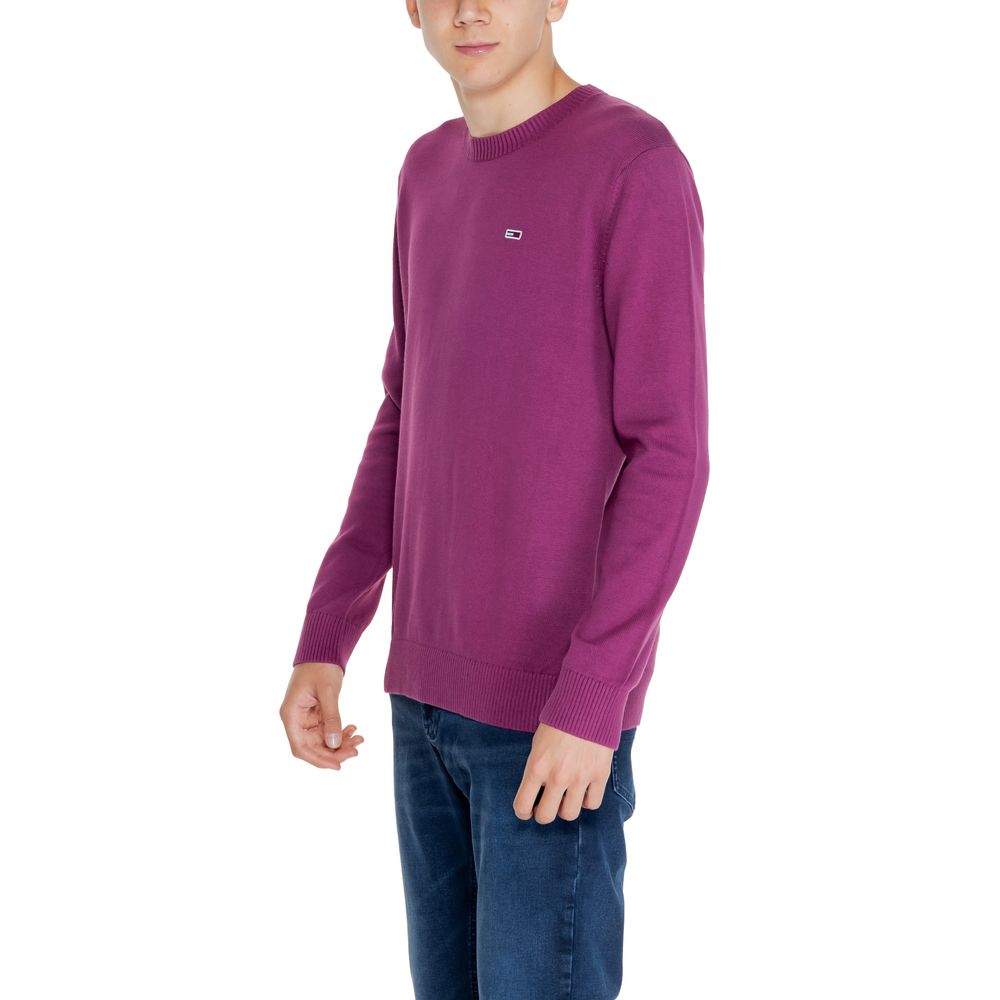 Lila Baumwollpullover