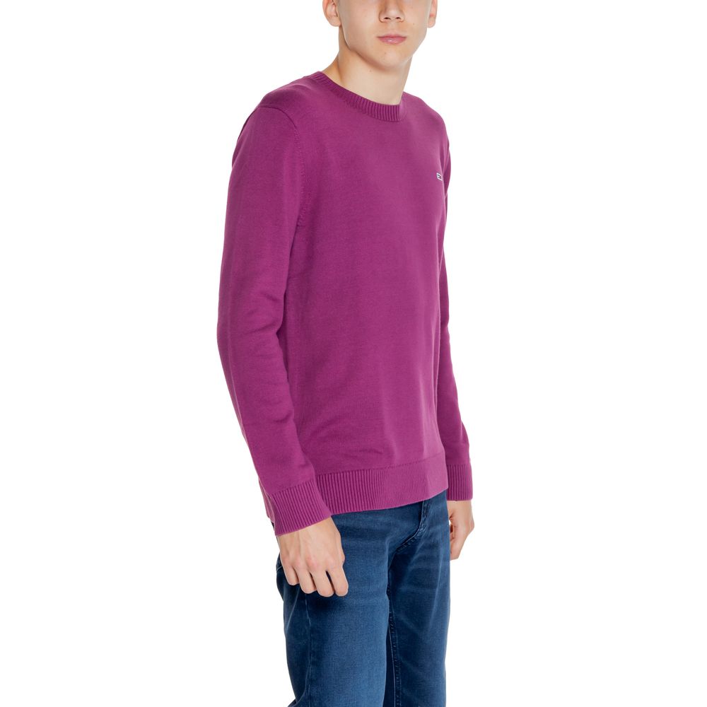 Lila Baumwollpullover