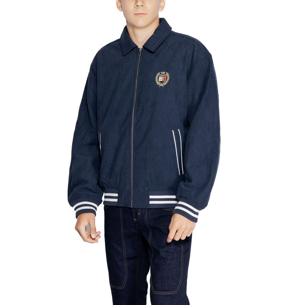 Blaue Jacke aus recyceltem Polyester