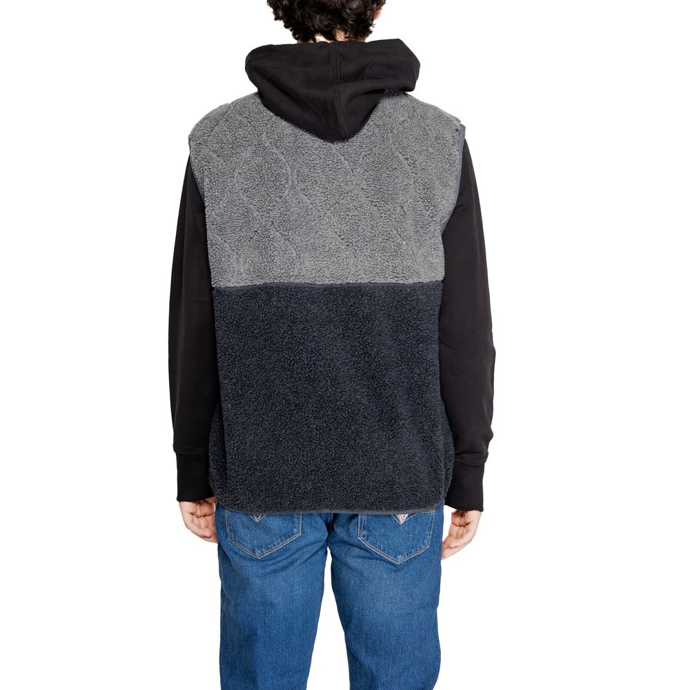 Schwarze Polyesterjacke aus Polyester