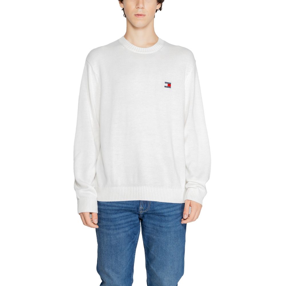 Weißer Polyester-Polyester-Pullover