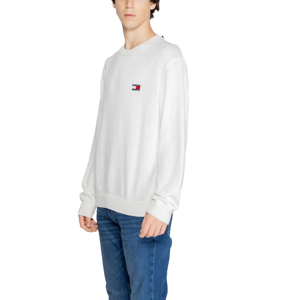 Weißer Polyester-Polyester-Pullover