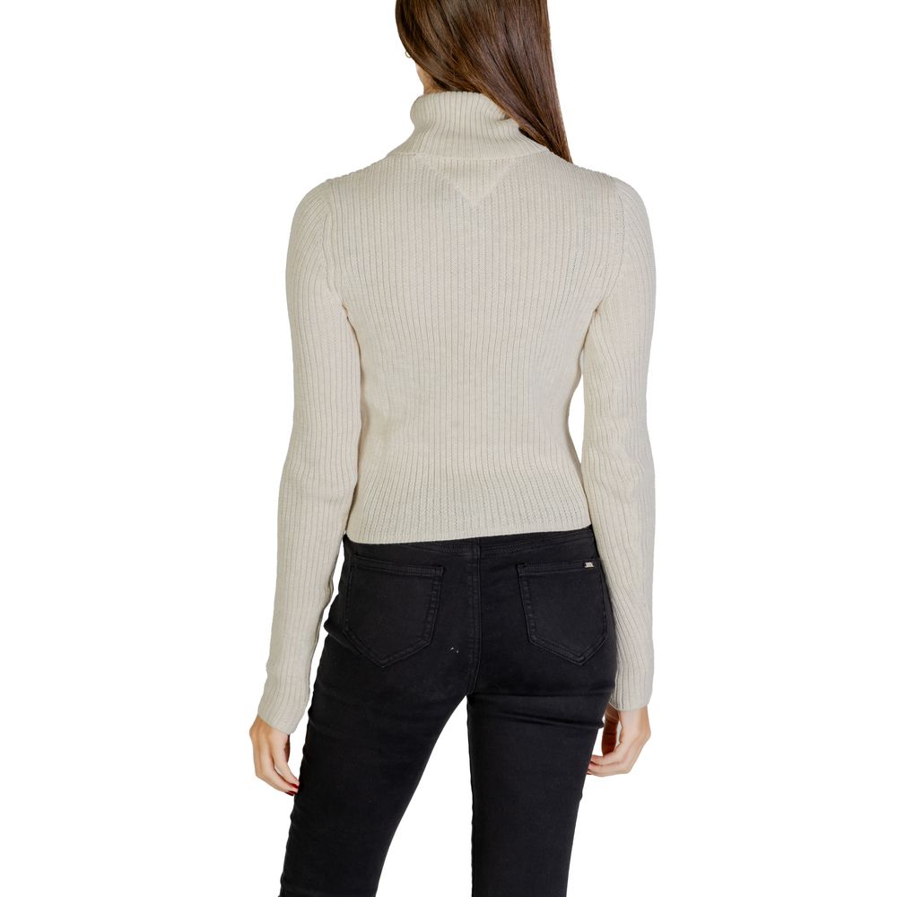 Beige Polyester Polyester Pullover